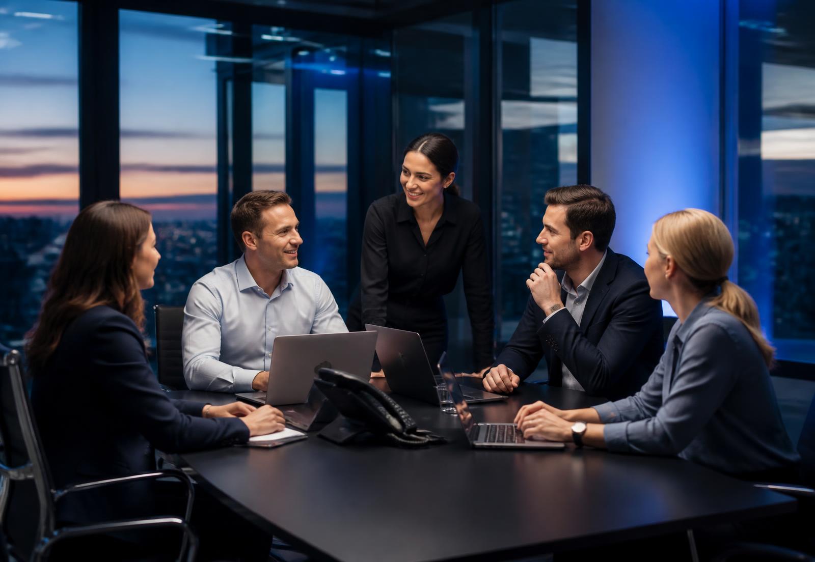 CloudBlu engineers working with an Australian business team
